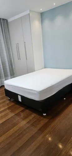 Cama casal com colchão e base ortobom
