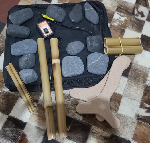 Kit completo para massoterapia e spas,