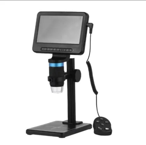 Microscópio digital 1000 x tela LCD 5 polegadas com LED Full HD