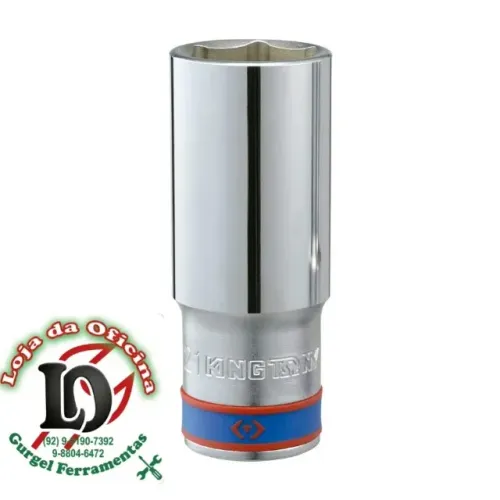 Soquete Sextavado Longo 21mm - 1/2" - King Tony -KT423521M