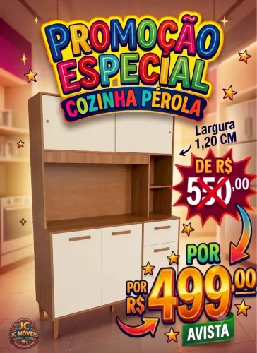 COZINHA PÉROLA 1.20M PROMOÇÃO
