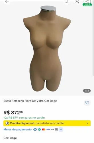 Busto de fibra PLUS E SLIM