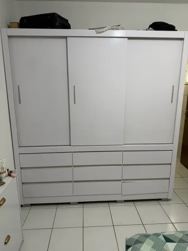 Guarda Roupa Casal 3 Portas e 9 Gavetas
