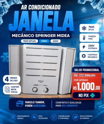Ar condicionado Janela Springer 7500 btus