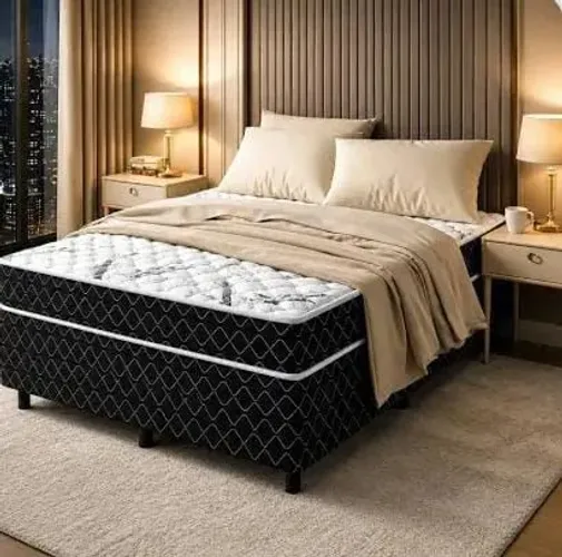 Cama unibox casal bem macia e confortável