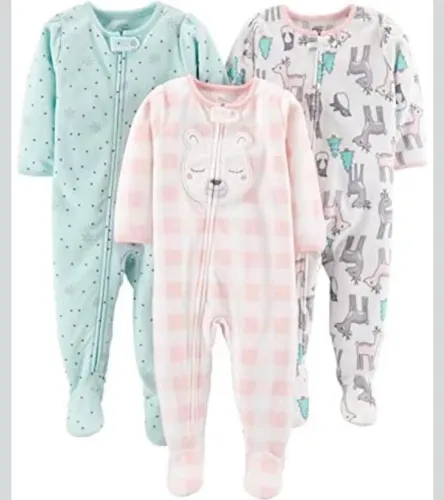 Kit 3 Pijamas Fleece Carter's Tam 4