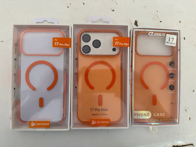 Capa 17 pro max laranja
