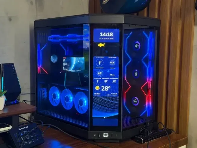 PC Gamer TOP DE LINHA - RTX 5080, Ryzen 9950X3D, Memória 48GB Royal Neo, SSD Samsung 2T