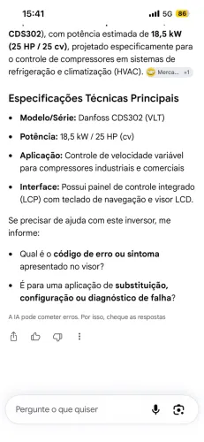 Vende-se inversor de frequência semi novo