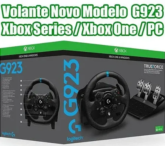 Logitech G923 com pedais + Câmbio Novos Lacrados