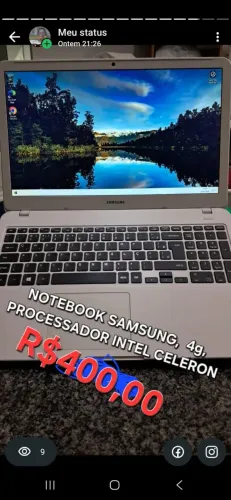 NOTEBOOK SAMSUNG, 4G, PROCESSADOR INTEL CELERON