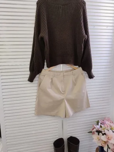 Shorts alfaiataria Cortelle 42 bege