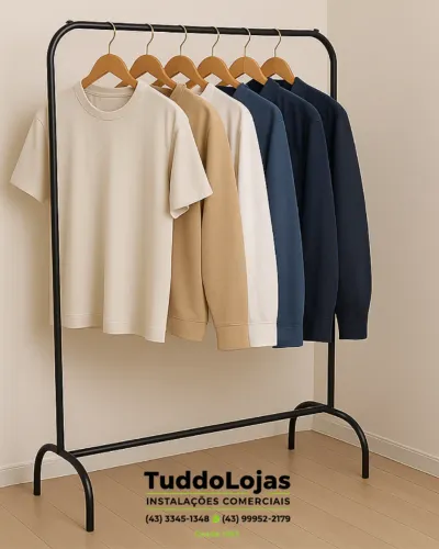 Arara Cabideiro Para Roupa Casa Loja