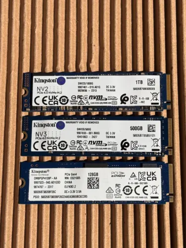 SSD Nvme Kingston 128gb, 500gb e 1tb