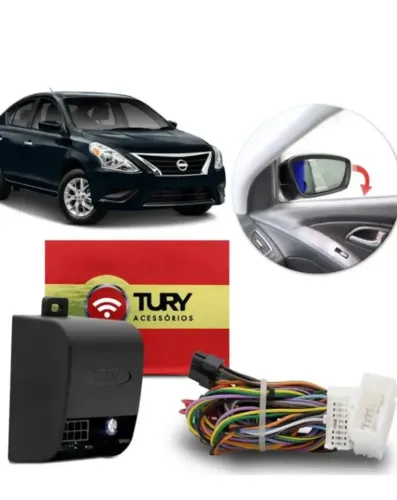 Módulo Tury tiltdown versa e sentra (abaixar retrovisor ao engatar ré)