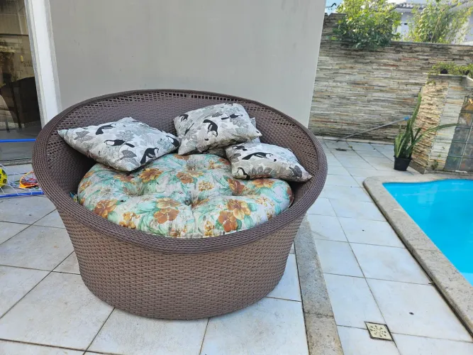 Chaise de área externa impermeável 