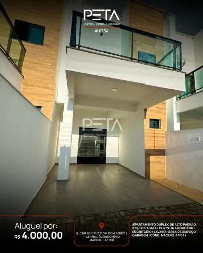 Duplex com 2 Suítes, Centro - Boa Vista