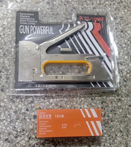 GRAMPEADOR MANUAL PROFISSIONAL MODELO RAPID COM CAIXA DE GRAMPOS