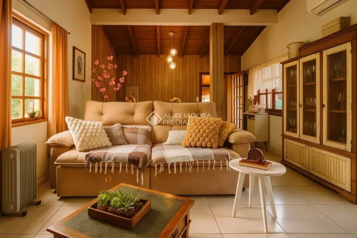 Casa ampla com 3 quartos.