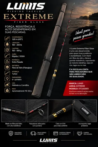 Vara de pesca Lumis Extreme XTC602001