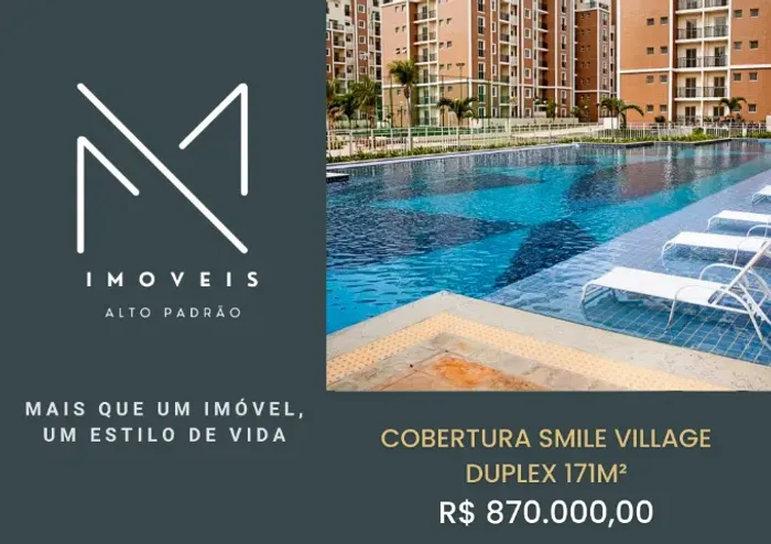 COBERTURA NO SMILE VILLAGE OPORTUNIDADE