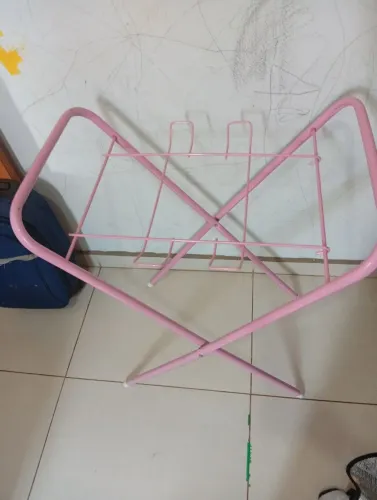 Suporte para banheira de bebê, cor rosa