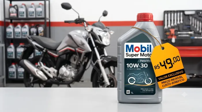 Óleo Mobil Super Moto 4T MX 10W-30
