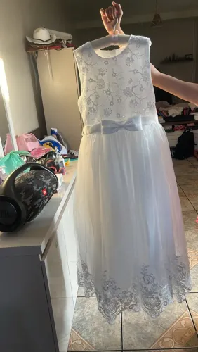 Vestido festa branco daminha