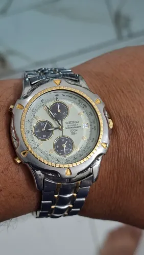 Vendo Relógio Seiko anos 90 cronógrafo alarme e escala taximetrica tudo ok