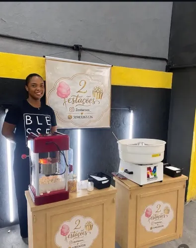 Carrinho de Pipoca e Algodão Doce para Eventos 