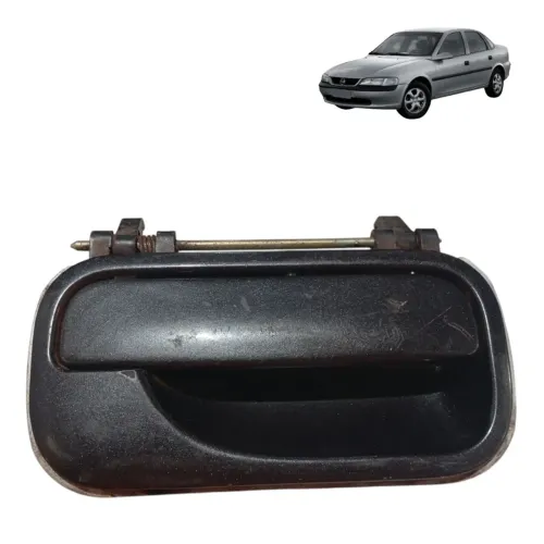 Macaneta Externa Porta Traseira Direita Gm Vectra 1997 2005 Preto Traseira