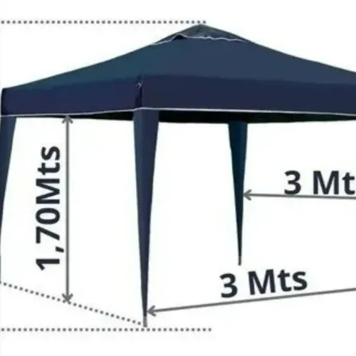 Gazebo X-Flex Oxford 3x3 Azul/Preto 599,99