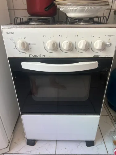 Fogão esmaltec Caribe 4 bocas acendedor automático