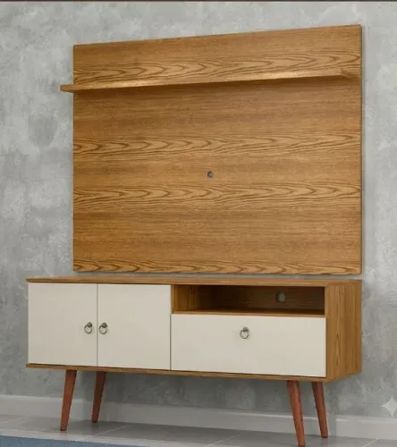 Painel Com Rack Retrô