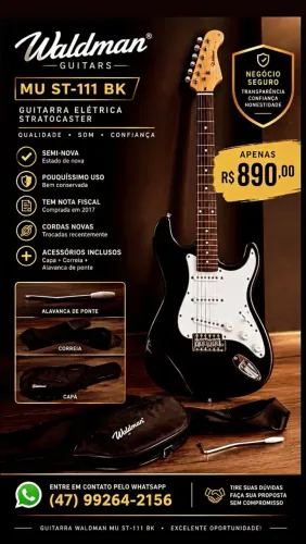 Guitarra stratocaster waldman