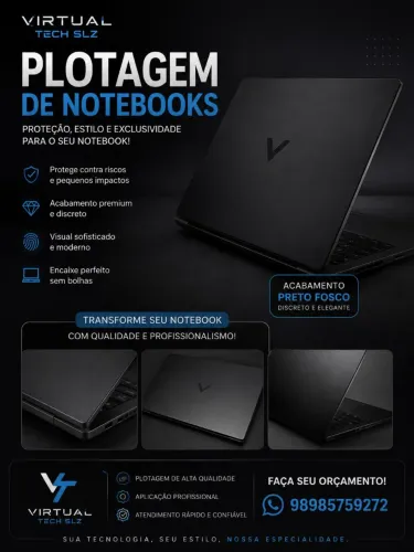 Renove o visual do seu notebook com plotagem profissional