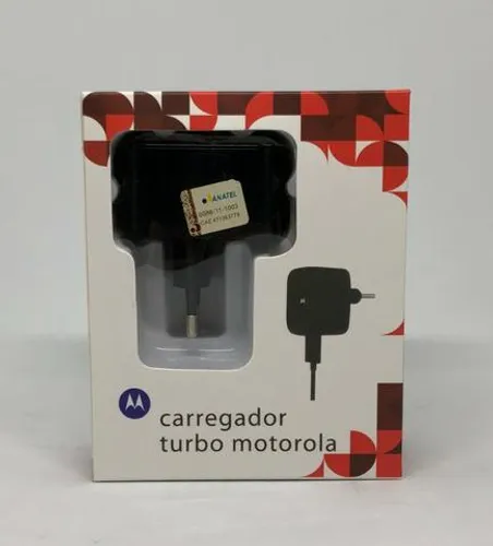 Carregador Motorola Turbo Charger 3.0 Cabo Destacável Novo na Caixa
