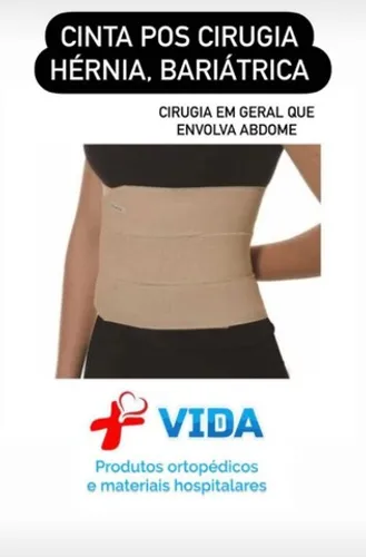 Cinta pós cirúrgica hérnia, bariátrica, cirurgia plástica...