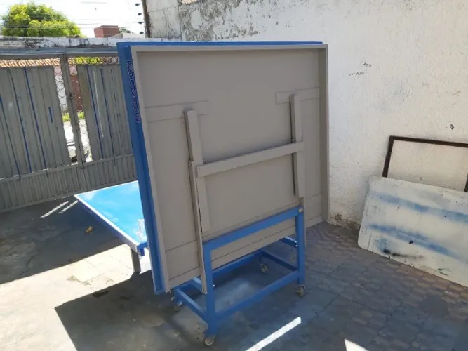 Mesa de Ping Pong Oficial Dobrável c/ Rodinhas - MDF