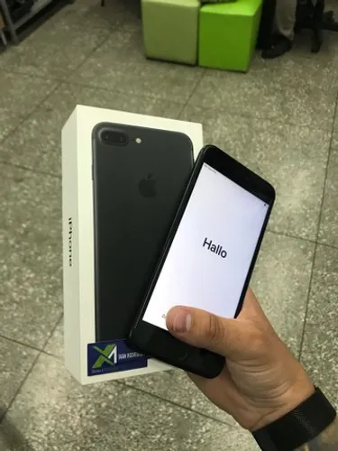 iPhone 7 Plus black na caixa // avance hoje você 