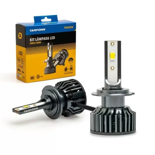 Kit Tarponn Lâmpada Ultra LED C/ Canbus Force 6000 Premium H7
