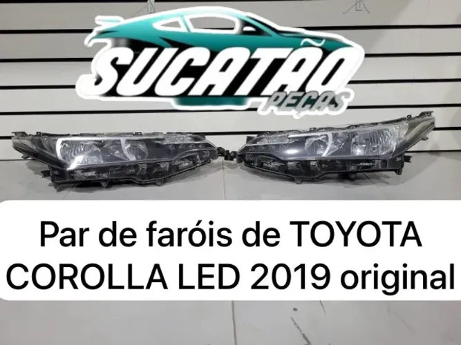 Par de faróis de Toyota Corolla Led 2019 original