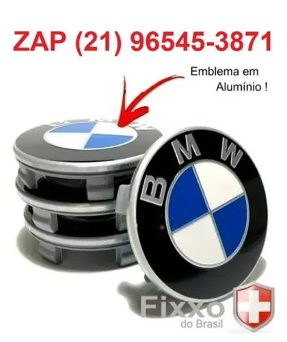 Jogo 4 Sub-Calotinhas para Rodas BMW_Aceito Cartão