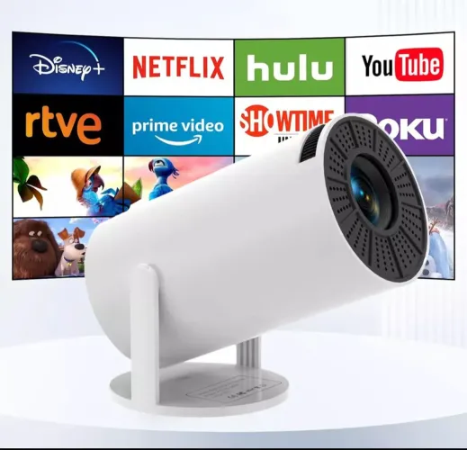 Projetor Portátil 4k sistema Android para Cinema em Casa