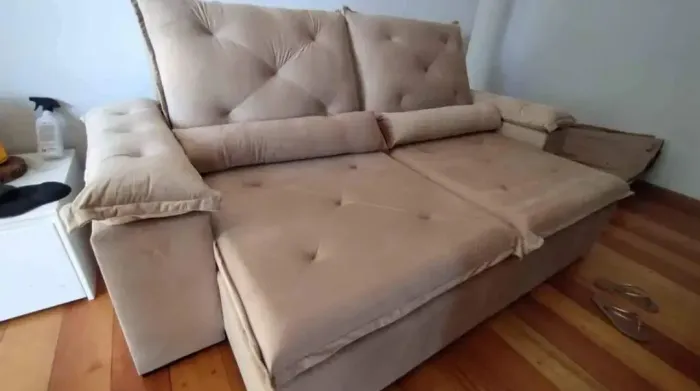 Sofá Athenas 2.30m direto da fábrica só 12x180,31 no cartão, frete grátis.