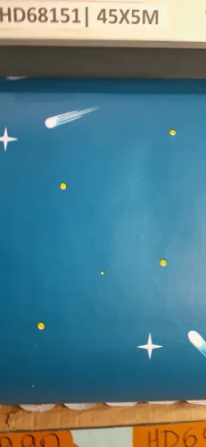 Papel de parede vinil infantil espacial
