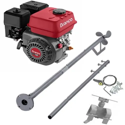 Motor Barco Branco 7 Hp - 4t Popa + Rabeta Especial 1.70mt