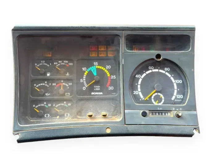Painel De Instrumentos Scania S4 114 124 Com Tacógrafo Original