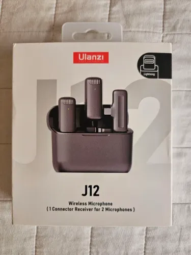 Microfone Sem Fio Ulanzi J12 para iphone - Novo