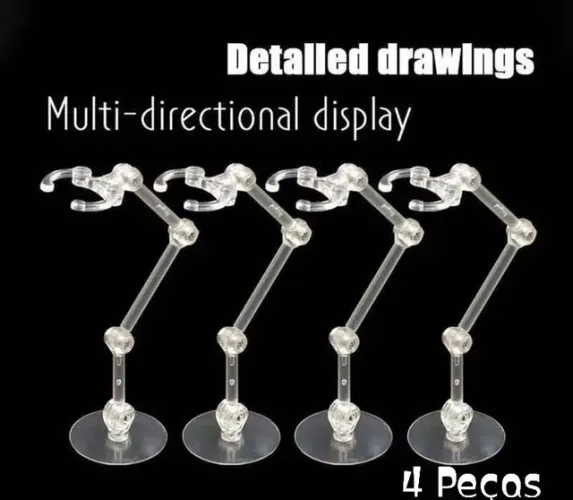 STAND BASE FIGURA AÇÃO 4 PEÇAS